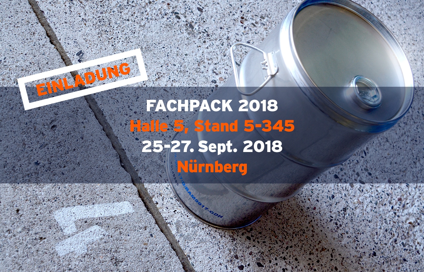 WEDTHOFF @ FACHPACK präsentiert Industrieverpackungen Gefahrgutverpackung, Stahblechverpackung, Spundbehälter, Stahlfässer, Stahlfass, Deckelfass, Spundfass, Kombifass