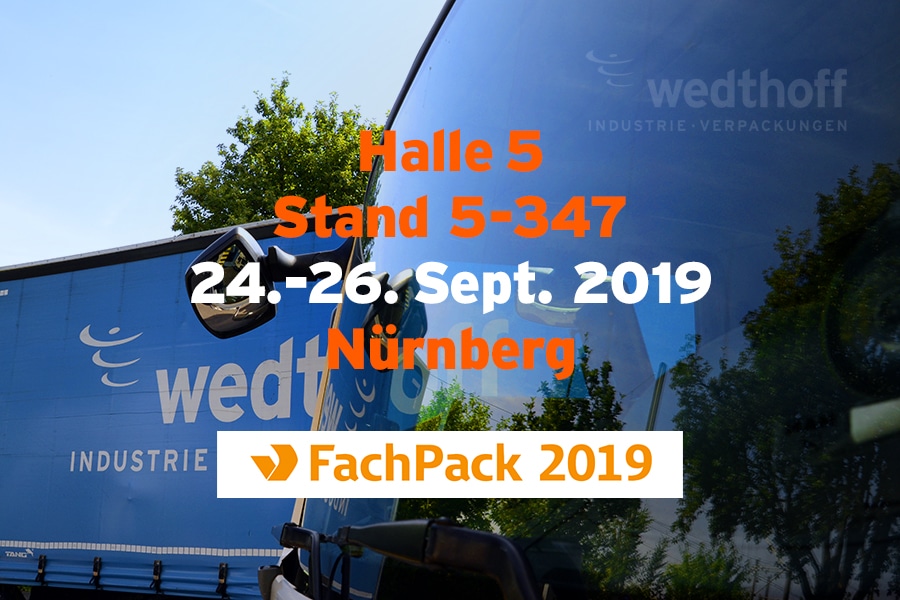 WEDTHOFF wieder @ Fachpack 2019 in Nürnberg mit Industrieverpackungen Gefahrgutverpackungen Bergungsverpackungen vom Shop in NRW