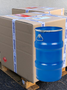 Gefahrgutverpackungen per Direktlieferung und per Versan. NRW / Bundesweit. Bergungsfässer online bestellen by WEDTHOFF