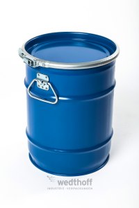 Industrieverpackung Deckelfass mit UN-Gefahrgutzulassung, blau, RAL 5010