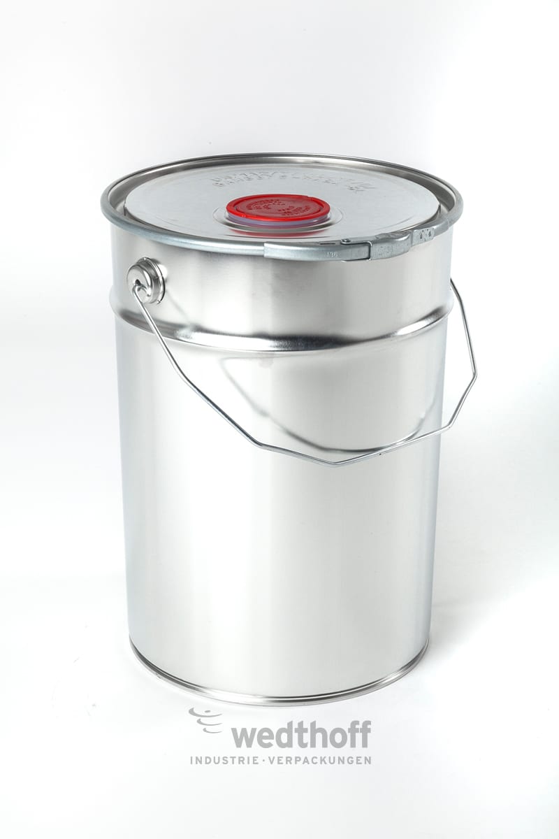 Weißblecheimer mit Deckel, Spannring und Verschluss · 2,5 - 30 Liter · WEDTHOFF Industrieverpackungen